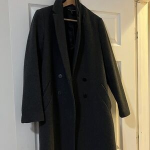 Zara Dark Gray Trench Coat